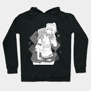 Anime Girl Waifu Material Hentai Selfie Japanese Lewd Girls Hoodie